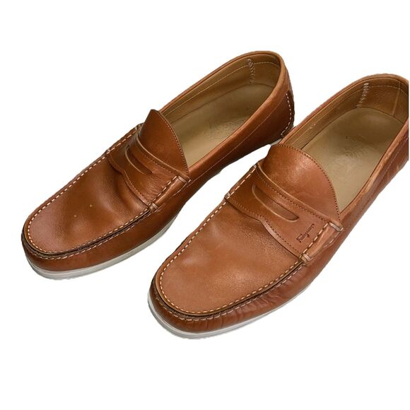 Salvatore Ferragamo Penny Loafers Leather Brown Men’s 10D Normcore Shoes Italy main image 10